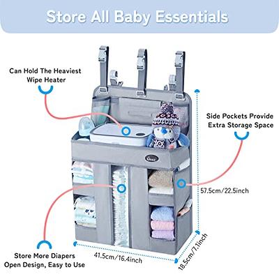 Maliton Hanging Diaper Caddy Organizer - Diaper Stacker for Changing Table,  Crib, Playard or Wall & Nursery Organization Baby Shower Gifts for Newborn  (Gray Cloud) - Yahoo Shopping