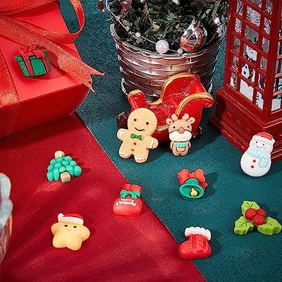 40pcs Mini Snowman Figurines for Christmas DIY Decor