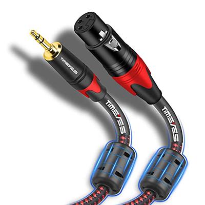 XLR Male Jack to 3.5mm Female 1/8 TRS Stereo with Mic Audio Cable High  Quality