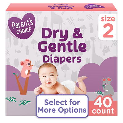 Parent's Choice Dry & Gentle Diapers Size 2, 40 Count (Select for More  Options) - Yahoo Shopping
