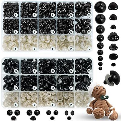 COHEALI 50pcs Toys Decor Plastic Eyes for Doll DIY Toy Eyes Materials Large  Safety Eyes Plastic Eyes for Crochet Animals Doll Eyes Safety Eyes and