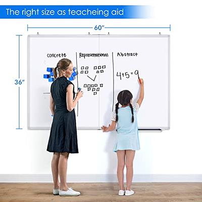  XBoard Large Magnetic Dry Erase White Board 60 x 48 Inch, 5' x  4' Foldable Whiteboard for Wall with Marker Tray