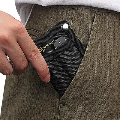 Forubar Small EDC Pouch, EDC Organizer, Mini Portable Tool Pouch for  Flashlight/Tactical Pen/Card/Key-Men's Slim Pocket Organizer for Daily  Carry (Black) - Yahoo Shopping