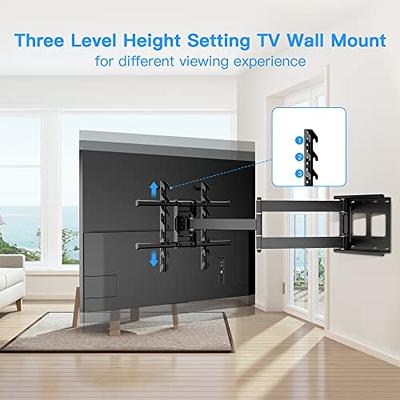 FORGING MOUNT Long Extension TV Mount/Wall Bracket Full Motion with 30 inch  Long Arm for Corner/Flat Installation fits 37 to 75 Flat/Curve TVs, VESA