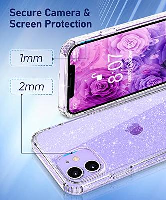 GiiKa for iPhone 12 Mini Case with Screen Protector, Clear Full Body  Shockproof Protective Floral Girls Women Hard Case with TPU Bumper Cover  Phone