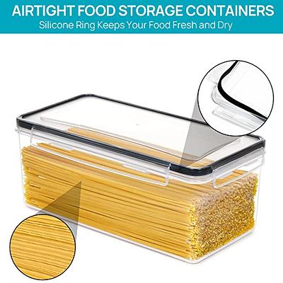 2pcs Airtight Storage Containers With Lids, Leak Proof Snap Lock