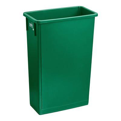 Lavex 35 Gallon Black Square Trash Can with Swing Lid - Yahoo Shopping