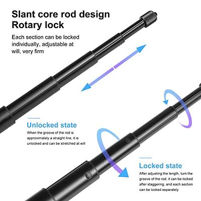 Carbon Fiber Selfie Stick Adjustable Extension Pole For Insta 360