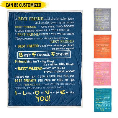 Best Friend Blanket, Christmas Gift, Thank You Gift For Friend, Pick Me Up  Gifts For Besties, To My - Yahoo Shopping