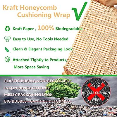 Pink Eco Friendly Packaging Paper, Honeycomb Cushioning Wrap