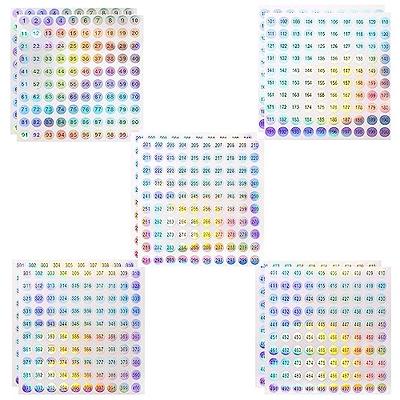 Frcolor Number Stickers Stickers Labels Inventory Sticker Adhesive Dot  Small Letter Large Circle Colored Storage Clothes Label 