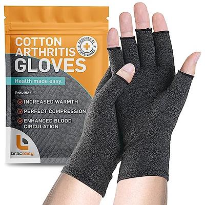 Gray Half Finger Gloves Fingerless Gloves Womens Finger 