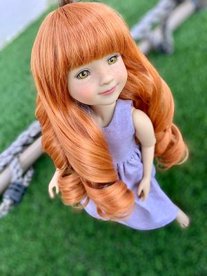 Custom Doll Wig For 14 Dolls - Heat Safe-Tangle Resistant-Fits 8