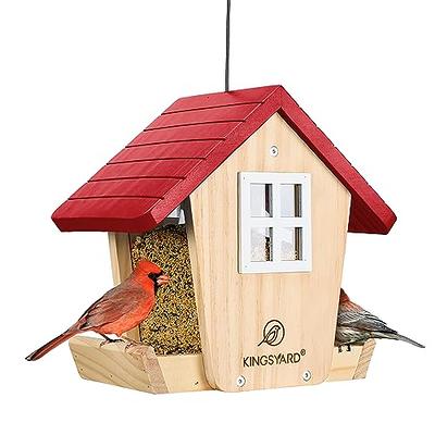 2-In-1 Hanging Bird Bath Hummingbird Feeder Weather-Resistant Large  Capacity Hanging Bird Feeder Tray