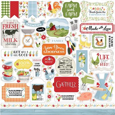Carta Bella Paper Co. Farmhouse Living 12x12 Sticker Sheet, Farm/Kitchen  Theme Scrapbook & Papercraft, Stickers - Yahoo Shopping