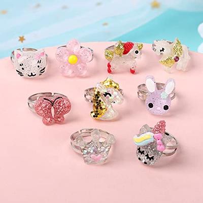 Wholesale Cute Children's Day Jewelry Plastic Kids Rings for Girls -  Pandahall.com