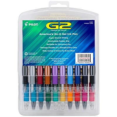 Pilot G 2 Retractable Gel Pens Fine Point 0.7 mm Clear Barrels