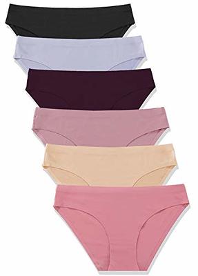  FINETOO 4 Pack High Waist Thongs for Women Breathable