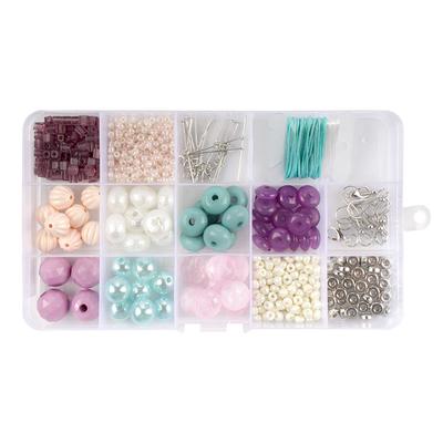 Glass Beads for Jewelry Making Kit, 8MM Bracelets Beads Making Set, Beading  & Jewelry Necklace Making DIY Kit, with Spacer Beads for Adult DIY