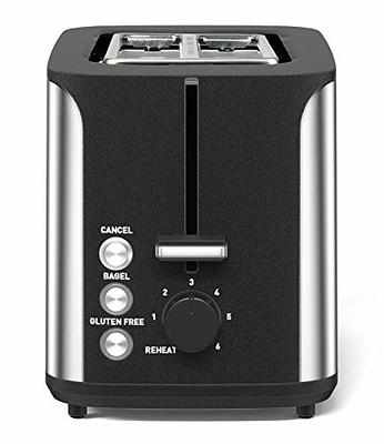 Hamilton Beach 2 Slice Toaster with Wide Slots, Bagel Function, Toast Boost, Stainless Steel, New, 22997f