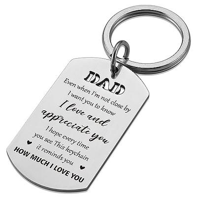 Step Dad Gift Fathers Day Keychain, Thank You for Being the Dad You Did Not  Have to Be, Hand Stamped Personalized Keychain , Adoptive Dad 