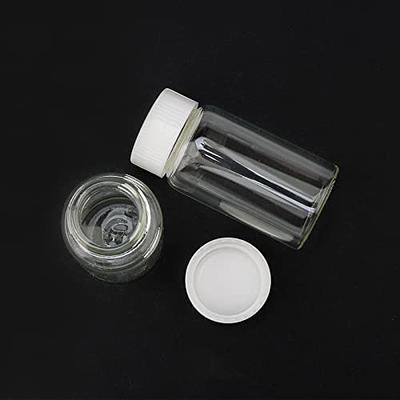 Csfglassbottles 16pcs 25ml Clear Small Glass Vials with White Screwcap  Liquid Sampling Sample Glass Bottles for Chemistry Lab Chemicals - Yahoo  Shopping