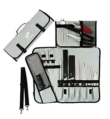 XYJ Authentic Since1986,Professional Knife Sets for Master Chefs,Kitchen Knife Set with Bag,Cover,Scissors,Culinary Chef Butcher Cleaver,Cooking