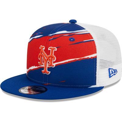 New York Mets '47 Four Stroke Clean Up Trucker Snapback Hat - Royal/Tan