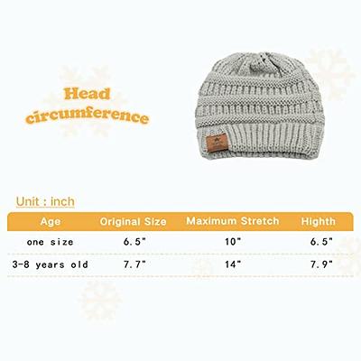 Durio Soft Warm Knitted Baby Hats Caps Cute Cozy Chunky Winter Infant  Toddler Baby Beanies for Boys Girls 3 Pack Black White & Light Grey & Blue  - Yahoo Shopping