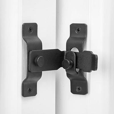 2Pcs 90 Degree Flip Barn Door Lock, Protect Privacy - Security Hook Gate  Latch For Barn, Garden, Bathroom, Outdoor, Garage, Window, Sliding Door