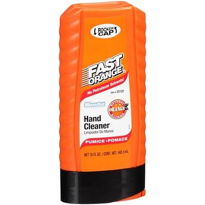 Fast Orange Pumice Lotion, Heavy Duty Hand Cleaner, Natural Citrus Scent,  Waterless Cleaner For Mechanics, Strong Grease Fighter, 1/2 Gallon - 25217