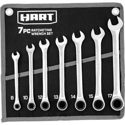 TR TOOLROCK 12-Piece Flex-Head Ratcheting Wrench Set Metric, 8-19mm, Chrome Vanadium Steel, Ratcheting Combination Wrench Set with Organizer Bag