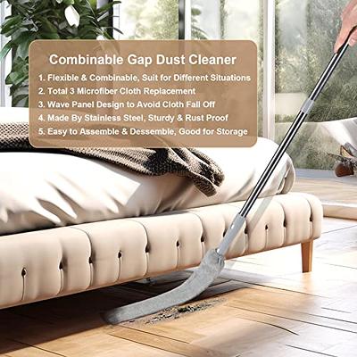 Dust Brush, Gap Cleaning Brush, Retractable Gap Dust Cleaner, Microfiber  Duster, Retractable Duster for Cleaning Under Fridge Furniture Couch Bed