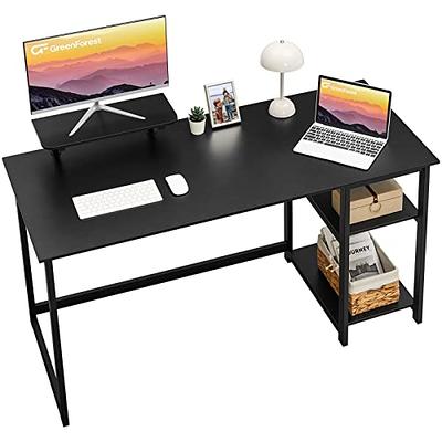 47 Inch Computer Desk with Reversible Printer Shelf Writing Study
