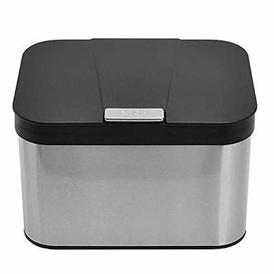 Frcctre Kitchen Compost Bin, 2.1 Gallon Countertop Compost Bin with Lid and  Pinewood Box, Smell Proof and Rust Proof Stainless Steel Insert, Indoor  Large Compost Bin Kitchen Counter - Yahoo Shopping