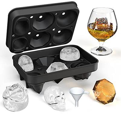 Choice Black Silicone 4 Compartment 2 Cube Ice Mold