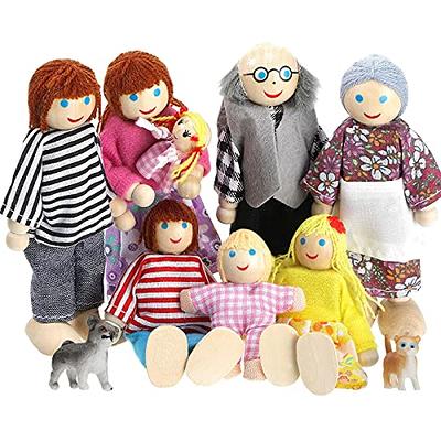 Toys For Girls Cute Baby Dolls Boy Girl The mouse family Mini plush doll  house cute mouse doll box family toys