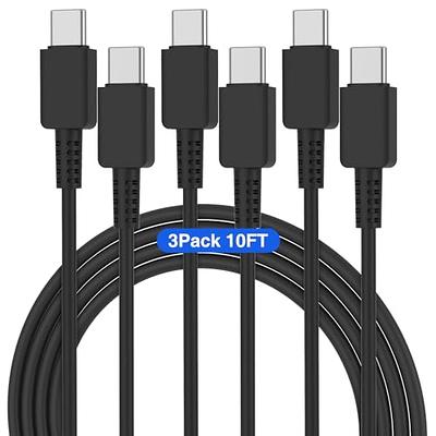 60W USB C to USB C Fast Charging Cable 3Pack