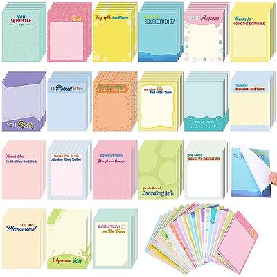 Qilery 100 Pcs Empowering Sticky Note Pads 3 x 4 Inch Employee Appreciation  Note Pad Motivational Fun Cute Sticky Notepads Inspirational Self Stick  Note Pad Gifts for Student Coworker Teacher Office - Yahoo Shopping