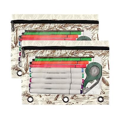 Kcldeci 2 Pack Pencil Pouch for 3 Ring Binder, American Wild Western Desert  Cowboy Binder Pencil Pouch Pencil Case Pencil Bag Pouch Bulk for Home,  Office, School Supplies - Yahoo Shopping