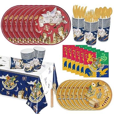 Harry Potter Birthday Decorations Kit | Harry Potter Birthday Party  Supplies | With Harry Potter Table Cover, Banner, Dinner and Cake Plates,  Napkins