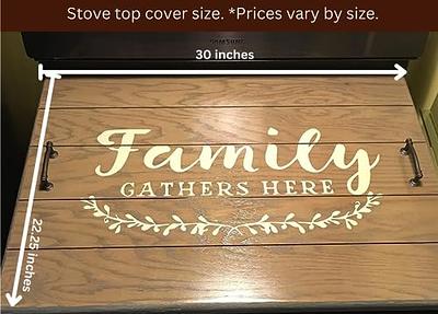 Personalized Wooden Stove Top Covers