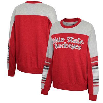 Women's Colosseum Scarlet/Heather Gray Ohio State Buckeyes Baby Talk  Pullover Sweatshirt - Yahoo Shopping