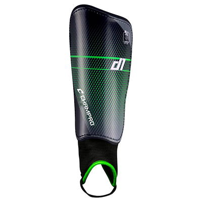 Athletic Works Soccer Stirrup Shin Guard, White/Black 