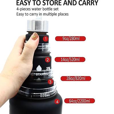 Enerbone 32 oz Water Bottle with Times to Drink and Straw, Motivational  Drinking with Carrying Strap…See more Enerbone 32 oz Water Bottle with  Times
