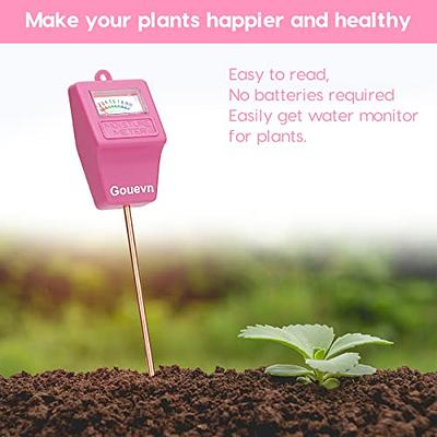 Hathdia Soil Moisture Meter,Plant Hygrometer Moisture Sensor Plant Water  Monitor for Potted Plants,Garden,Farm, Lawn(No Battery Needed)