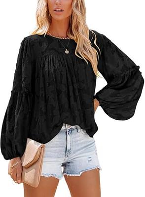 SHEWIN Womens Casual Boho Floral Print V Neck Long Sleeve Loose Blouses  Shirts Tops : : Clothing, Shoes & Accessories