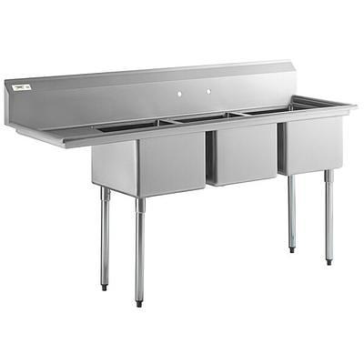 Regency Stainless Steel Underbar Drainboard - 18 x 18