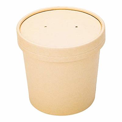 Bio Tek 12 oz Round Gray Paper Soup Container