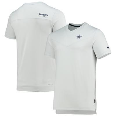 Men's Nike Gray Dallas Cowboys Sideline Performance Long Sleeve Hoodie  T-Shirt